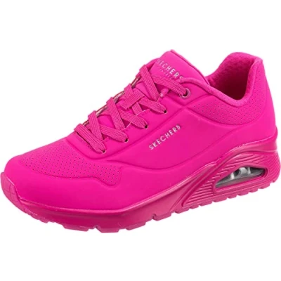 Abbildung von Skechers Damen Uno Night Shades Sneaker, Hot Pink Durabuck, 40 EU