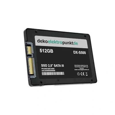 Abbildung von dekoelektropunktde 512GB SSD Festplatte kompatibel mit Dell Studio XPS 1340 1640 1645 1647