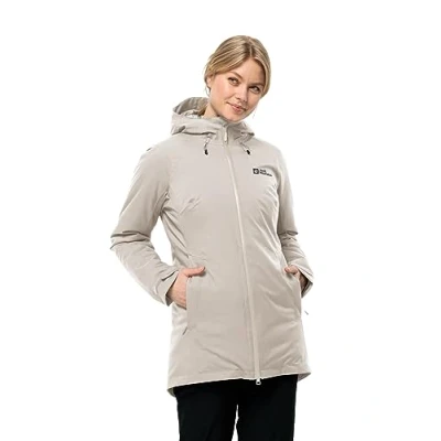 Abbildung von Jack Wolfskin Stirnberg INS Hardshelljacke, Damen, Größe: XS, Dove