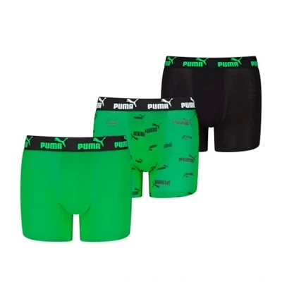 Abbildung von PUMA Boy&#039;s Elements Boxer, Black/Green, 158/164 (3er Pack)
