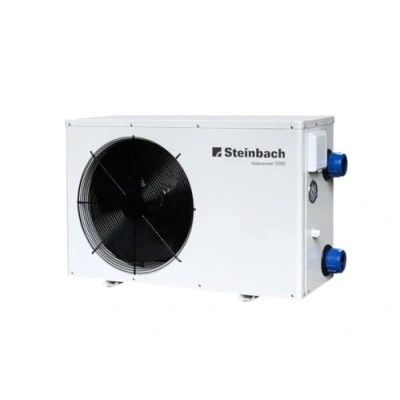 Abbildung von Steinbach Wärmepumpe Waterpower 5000, R32, Heizleistung 5,1 kW, Kühlleistung 3,4 Anschluss 230 V / 0,84 Schallleistung dB(a) 48, Wasseranschluss DA50 BZW. Ø 38 mm Schlauch, 049202