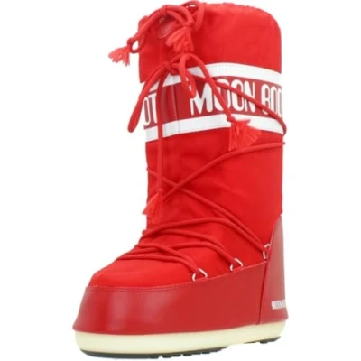 Abbildung von Moon Boot ICON Unisex Schnürstiefel, Größe: 39 41, Red Schuhe