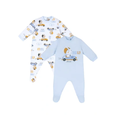 Abbildung von Chicco SET 2 Pieces Strampler für Kinder, Größe: 56, Light blue