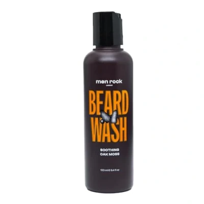 Abbildung von Men Rock Beruhigendes Bartshampoo Weich &amp; Feuchtigkeitsspendend, Lindert Juckreiz Schuppen, Eichenmoos Duft, 100ml