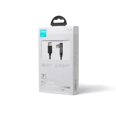 Abbildung von JOYROOM S CL020A6 USB C auf Lightning Kabel, 1,2 m, 20 W, abgewinkelt, Schwarz