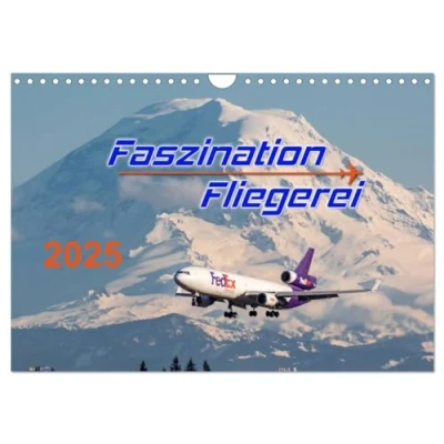 Abbildung von Faszination Fliegerei (Wandkalender 2025 DIN A4 quer), CALVENDO Monatskalender