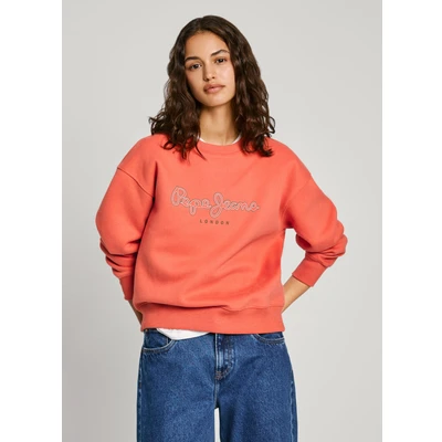 Abbildung von Pepe Jeans Sweatshirt, Damen, Größe: Large, Sunset orange