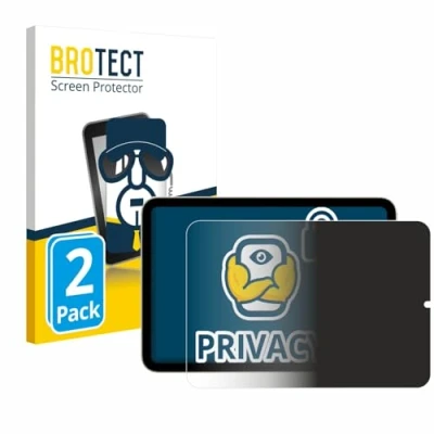 Abbildung von BROTECT (2 Stück Anti Spy Blickschutzfolie für Apple iPad Mini 7 WiFi 2024 (im Querformat) Privacy Screen Protector [Displayschutz, Sichtschutz]