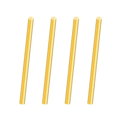 Abbildung von iMeistek Messing Stange, 5mm Durchmesser 100mm Länge gerade runde Messingstangen für Drehbank Bar Stock, DIY Crafts (4PCS)