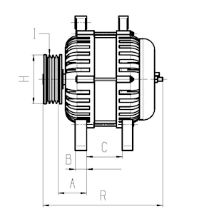 Abbildung von HC Cargo F032116345 Lichtmaschine 14V 140A VOLKSWAGEN: GOLF 6, Passat B6 Variant, B7 AUDI: A3 Sportback, A1 Schrägheck
