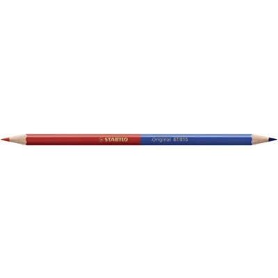 Abbildung von 12 x Stabilo Dünnkern Buntstift Original rot/blau