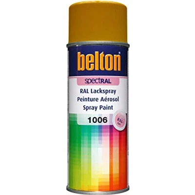 Abbildung von belton spectRAL Lackspray RAL 1006 maisgelb, glänzend, 400 ml Profi Qualität