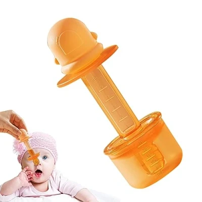 Abbildung von Baby Medizin Spritzen Schnuller, orale Spritze und Spender für Kinder Babys, Anti Erstickungs Babymedizin Schnuller die Ernährung, Milch, Saft, Wasser Ceolup
