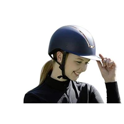 Abbildung von HKM Reithelm Lady Shield Dunkelblau/Roségold 52 54cm