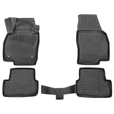 Abbildung von Walser XTR Gummi Fussmatten Auto kompatibel mit Seat Arona (KJ7) 2017 Heute, 100% passgenaue Fußmatten, robuste Universal Fußmatte Auto, Gummimatten Gummi,