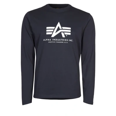 Abbildung von Alpha Industries Langarmshirt, Herren, Größe: Small, Navy