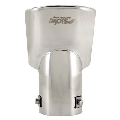 Abbildung von Simoni Racing TRX/86 Auspuffblende oval, gebogen Edelstahl 180mm