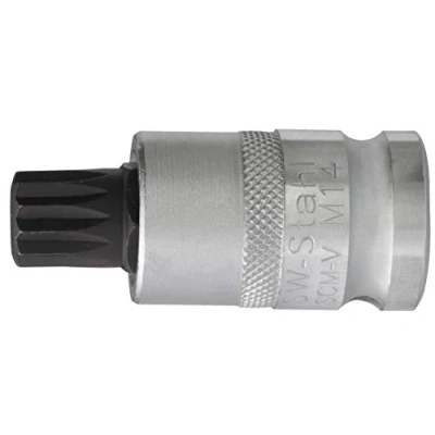Abbildung von SW Stahl 05306L Steckschlüsseleinsatz 1/2 Spline M14 Chrom Vanadium Innenvielzahn kurz