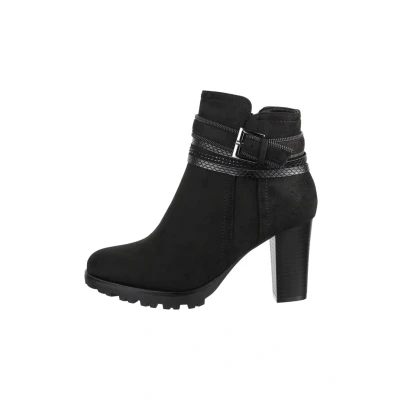 Abbildung von Elara Damen Stiefelette Ankle Boots Chunkyrayan 2018 C292 1 Black 40