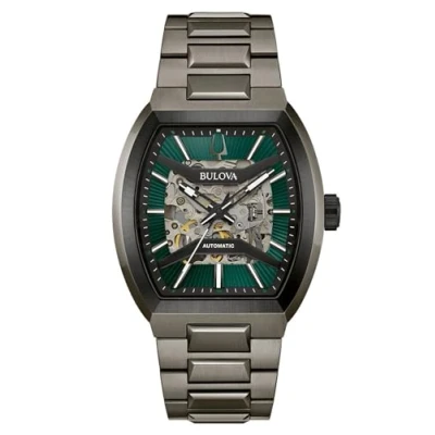 Abbildung von Bulova 98A321 Herrenuhr Automatik Maquina Anthrazit/Grün