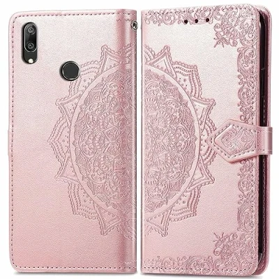 Abbildung von BIIULHCI Hülle für Huawei Y7 2019,Klappbar Leder Tasche Case Cover,Handyhülle 2019 Kartenfach Standfunktion Schutzhülle Klapphülle Lederhülle