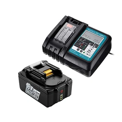 Abbildung von Ladegerät &amp; Akku 18V 5,0Ah für Makita BL1830 BL1840 BL1850, Radio DMR100 DMR101 DMR102 DMR103B DMR104 DMR105 DMR106 DMR107 DMR108 DMR109 DMR110,Makita DHP482 DUC353Z DCL182Z DLM431 DCF300Z