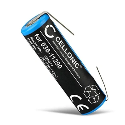 Abbildung von CELLONIC® 036 11290 Ersatz Akku für Philips HQ7360, HQ8250, HQ9070, HQ9190, HX6511, HX6711, HX6730, HX6732 (Ø14mm) Ersatzakku 750mAh Rasierer Batterie Zahnbürste