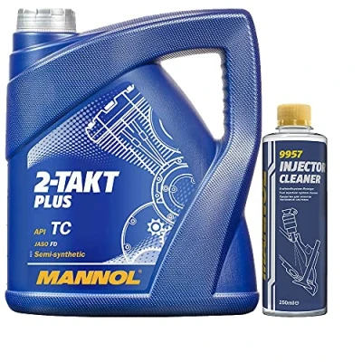 Abbildung von 4l, MANNOL 7204 2 Takt Plus API TC + Injector Cleaner Benzinadditiv 250ml