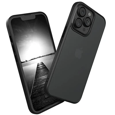 Abbildung von EAZY CASE Ultra Schutz Outdoor Hülle kompatibel mit iPhone 13 Pro, hochwertige Schutzhülle Aufprallschutz, Stoßfest und Kratzfest, dünne Handyhülle Kameraschutz, Schwarz