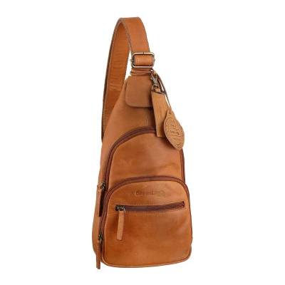 Abbildung von GreenLand Nature Cityrucksack, mit Karabiner am Schulterriemen zur individuellen Befestigung
