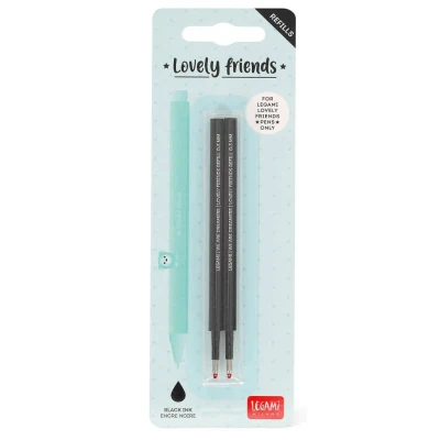 Abbildung von schwarze Ersatzpatronen für Legami Gelstift Lovely Friends permanent