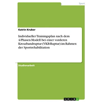 Abbildung von Individueller Trainingsplan nach dem 4 Phasen Modell bei einer vorderen Kreuzbandruptur (VKB Ruptur) im Rahmen der Sportrehabilitation