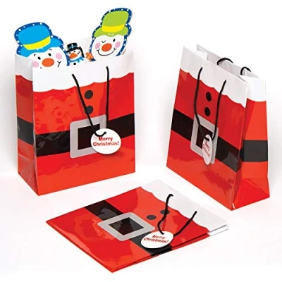 Abbildung von Baker Ross Geschenktüten, Weihnachtsmann, 6 Stück