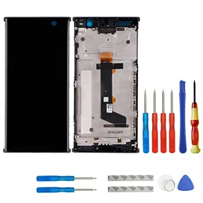 Abbildung von swark LCD Display Kompatibel mit Sony Xperia XA2 H4113, H3113, H4133, H3123 Touchscreen Bildschirm Digitizer Assembly Glas + Tools (Schwarz Rahmen)