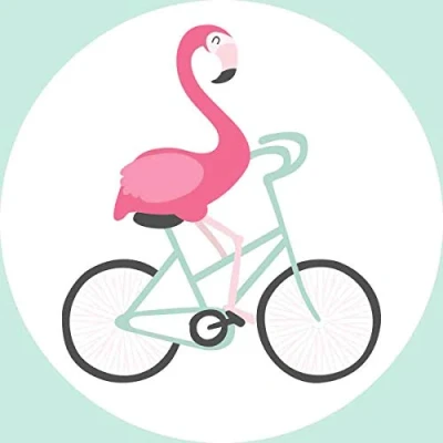 Abbildung von Essbarer Tortenaufleger Flamingo (20cm Durchmesser) für Kuchen