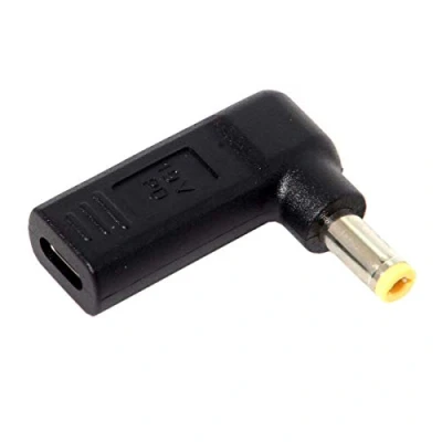 Abbildung von chenyang CY USB 3.1 Type C to DC 5.5 2.5mm Adapter Emulator Trigger 90 Degree Angled