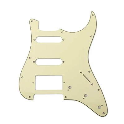 Abbildung von Alnicov 3Ply SSH E Gitarre Pickguard Scratch Plate und Back Set für Gitarre, Mint Green