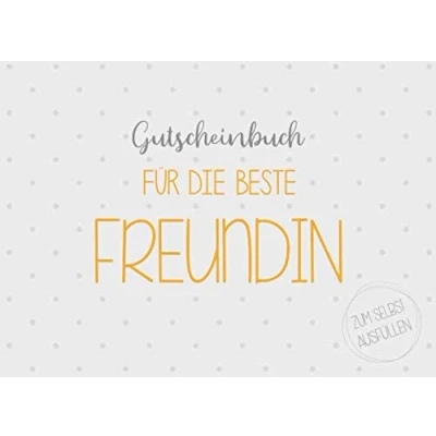 Abbildung von Gutscheinbuch für die beste Freundin zum selbst ausfüllen: 20 Gutscheine als Geschenk Freundin, Geschenkidee Geburtstag oder zu Weihnachten