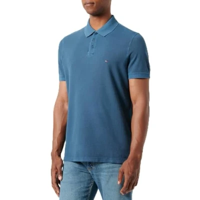 Abbildung von TOMMY HILFIGER Herren MW0MW34757 Garment DYE REG Polo, Blue (Night Sky), XXL
