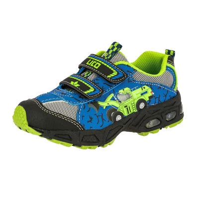 Abbildung von LICO Loader Blinky Sneaker low für Kinder, Größe: 25, Blau/schwarz/lemon Schuhe