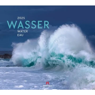 Abbildung von Wasser Kalender 2025, Wandkalender im Querformat (54x48 cm) Landschaftskalender / Naturkalender