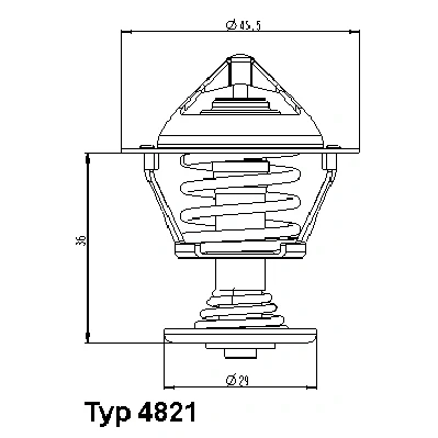 Abbildung von WAHLER 4821.89D Kühlwasserthermostat 89 mit Dichtung CITROËN: Xsara Schrägheck, Saxo Kombi, PEUGEOT: 106 II Schrägheck