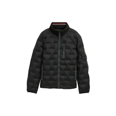 Abbildung von TOM Tailor Hybrid Übergangsjacke, Herren, Größe: Small, Black