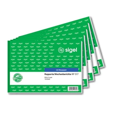 Abbildung von SIGEL RP517/5 Rapport / Wochenbericht A5 quer, 100 Blatt, 5er Pack