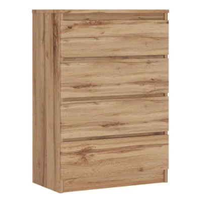 Abbildung von 3E 3xE living.com Komodenschrank mit 4 Schubladen, Farbe: Wotan Eiche, A: 70 x 101 39 cm