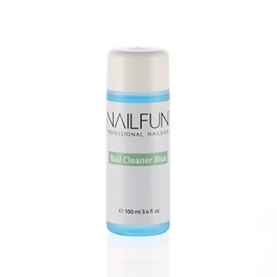 Abbildung von NAILFUN Nail Cleaner blue [100ml] Spezial Reinigungsflüssigkeit für den Naturnagel reinigt und entfettet vor der Modellage entfernt die Kohäsionsschicht vom Gel nach dem Aushärten