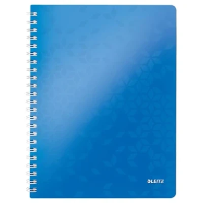Abbildung von Leitz 46370036 Kollegblock WOW, A4, PP, liniert, holzfrei, 80 Blatt, blau metallic