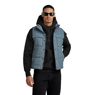 Abbildung von G STAR RAW Herren Foundation Padded Weste, Grau (axis D22887 D419 5781), M