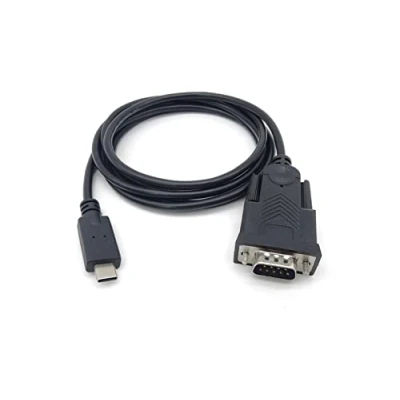 Abbildung von Equip Adapter USB C &gt; Seriell RS232 DB9 St/St 1.50m schwarz