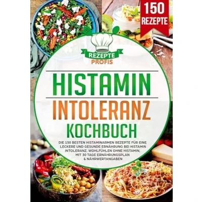 Abbildung von Histaminintoleranz Kochbuch: Die 150 besten histaminarmen Rezepte für eine leckere und gesunde Ernährung bei Histaminintoleranz. Wohlfühlen ohne Histamin, mit 30 Tage Ernährungsplan &amp; Nährwertangaben